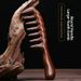 Thickened Large Wide-Tooth Massage Comb With Wooden Handle, For Ladies Long Curly & Straight Hair Household Use
_maomaolike.com