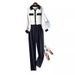 Women's Clothing temperament professional fashion suit women autumn contrast shirt casual long pants two piece suit_maomaolike.com