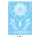 New Black White Hanna Lace European And American Wedding Bride Waterproof Stickers Cross-Border Tattoo_maomaolike.com