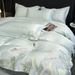2026 New Luxury High-End Thickened Simple Four-Piece Floral Embroidered Duvet Cover Sheet Bed Skirt Bedding Set 4-piece Set_maomaolike.com
