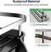 SNTD Expandable Dish Drying Rack For Kitchen Counter, 15.2-22.1 In, Black_maomaolike.com