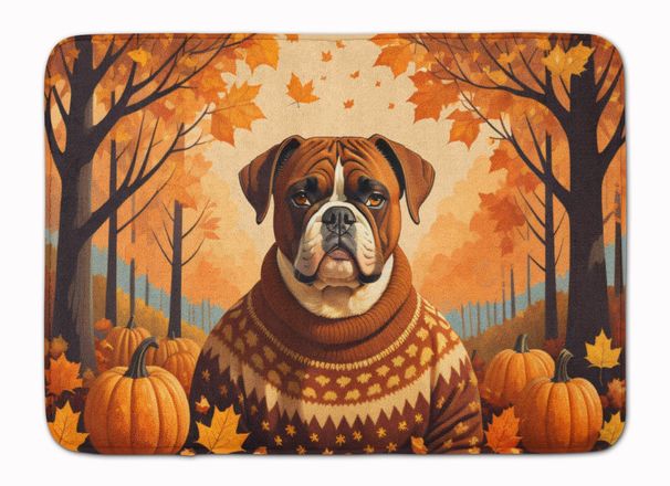 Boxer Fall Memory Foam Kitchen Mat Machine Washable Anti-Fatigue Mat Cushion Comfort Bath Mat Or Kitchen Rug_maomaolike.com