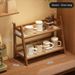 INS Storage Rack Holder Double Layer Desktop Water Cup Table Dormitory Kitchen Organizer Shelf_maomaolike.com