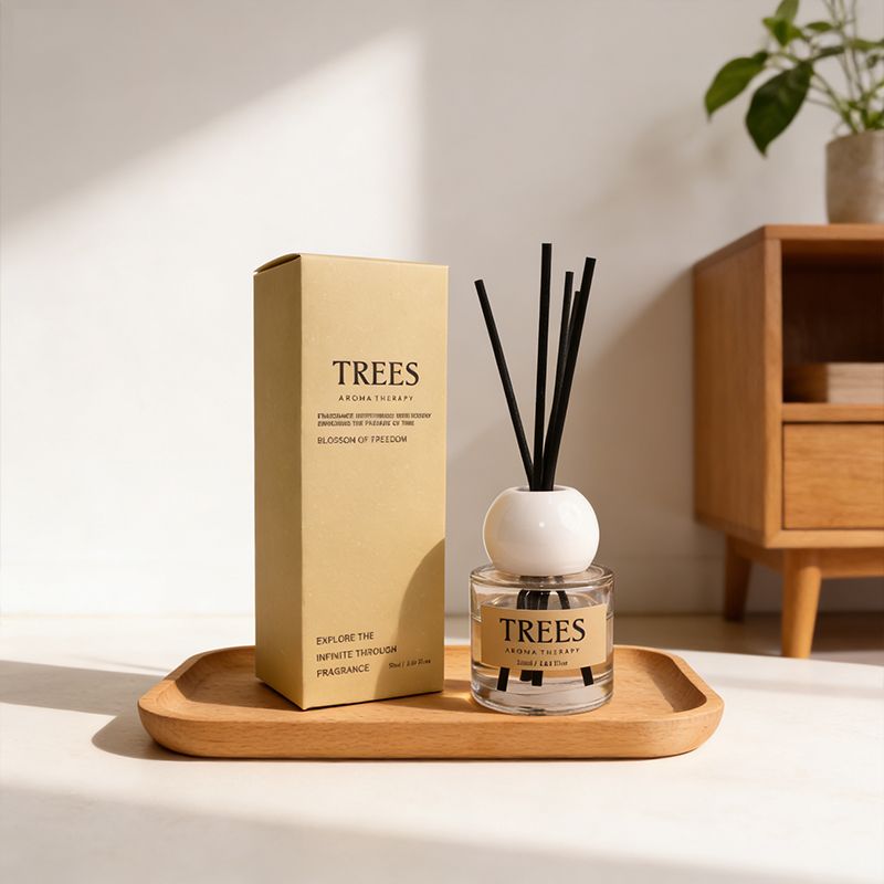 50ml Reed Diffuser Incense For Household Use, Indoor Fragrance Type, Osmanthus, Flameless Rattan Incense, Bathroom And Hotel Incense_maomaolike.com