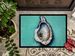 Aqua Pearl Oyster Doormat Front Door Mat Indoor Outdoor Rugs For Entryway, Non Slip Washable Low Pile, 24H X 36W_maomaolike.com