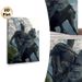 Ancient Warrior On Horseback Painting Poster, Vintage-toned Realistic Bronze Statue Style Poster, Historical Warrior Design Brings Classic Vibe For_maomaolike.com