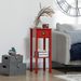 2-Tier Side Table With Drawer And Shelf, End Table For Living Room And Hallway, Red_maomaolike.com
