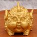 Gold-Plated Cute Chubby Unicorn Pixiu Home Office Desktop Decoration Metal Ornament Craft_maomaolike.com