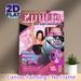 Pop Star Emilia Painting Poster, Vibrant Pink Y2K Retro Magazine-style Poster, Eye-catching Pop Culture Collage Design Ideal For Bedroom, Music Studio_maomaolike.com