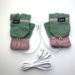 Heating Gloves USB electric heating gloves half finger flip electric heating gloves indoor and outdoor 2 use warm gloves_maomaolike.com