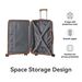 3-Piece Luggage Set Travel Lightweight Suitcases With Rolling Wheels, TSA Lock & Moulded Corner, Carry On Luggages For Business, Trip, (20"/24"/28"), White_maomaolike.com
