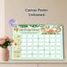 Jungle Animal Potty Chart Painting Poster, Cute Cartoon-style Poster, Cheerful Jungle Animal Design With Clear Tracking Sections To Encourage Positive_maomaolike.com