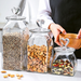 Glass Candy With Heart Shaped Lid Coffee Jar Dried Fruit Kitchen Supplies Food Storage Containers_maomaolike.com