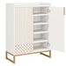 Modern Shoe Cabinet With Doors, 5-Tier Modern Shoe Rack Organizer_maomaolike.com