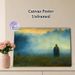 Misty Wilderness Figure Painting Poster, Soft-toned Hazy Atmospheric Scene Poster, Calming Mood-enhancing Decor Ideal For Living Room, Study Space_maomaolike.com
