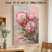 Protea Flower Painting Poster, Vibrant Textured Floral Poster, Elegant Botanical Artwork Featuring Pink Protea Blooms, Ideal For Living Room And_maomaolike.com