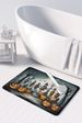 Mariachi Skeleton Band Spooky Halloween Memory Foam Kitchen Mat Machine Washable Anti-Fatigue Mat Cushion Comfort Bath Mat Or Kitchen Rug_maomaolike.com