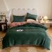 Wholesale INS Style Waffle Four-Piece Autumn Winter Thickened Crystal Warm Embroidered Baby Velvet 4-Piece Set_maomaolike.com