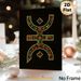 Berber Symbol Painting Poster, Vibrant Mosaic-style Geometric Symbol Poster, Cultural Artistic Decor Ideal For Living Room, Study_maomaolike.com