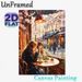 Cherry Blossom Cafe Gathering Painting Poster, Warm-toned Impressionist Poster, Serene Scene Of Friends Enjoying Treats By Cherry-blossom Lined_maomaolike.com