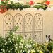 4 Pack Metal Garden Trellis 71" X 19.7" Rustproof Trellis For Climbing Plants Outdoor Flower Support Butterfly Deco Black_maomaolike.com