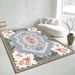 Living Room Rug Large Size Gorgeous Gold Frame Design Bedroom Rug Plush Thickened Machine Washable Thickened Underlay Interior Decorative Rug_maomaolike.com