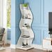 Modern Wall Corner Bookshelf Bookcase_maomaolike.com