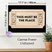 Vintage Ticket Themed Painting Poster, Retro Nostalgic Ticket-style Poster, Bold "THIS MUST BE THE PLACE" Text Design, Nostalgic Decor For Living_maomaolike.com