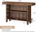Home Bar Unit, Modern 2-Tier Bar Table With Footrest_maomaolike.com