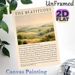 The Beatitudes Painting Poster, Warm-toned Pastoral Landscape With Sacred Scripture Poster, Inspirational Religious Decor Suitable For Home, Church_maomaolike.com
