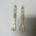 Infant Children Learning To Eat Rice Noodles Baby Food Bamboo Fiber Penguin Giraffe Fork Spoon_maomaolike.com