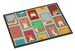 Lots Of Red And White Pembroke Corgi Doormat Front Door Mat Indoor Outdoor Rugs For Entryway, Non Slip Washable Low Pile, 24H X 36W_maomaolike.com