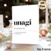 Unagi Definition Painting Poster, Minimalist Black & White Typographic Text Poster, Stylish Word Definition Decor Idea For Home Office, Living Room_maomaolike.com