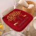 Nordic Dining Chair Chenille Japanese Style Thickened Home Use Horseshoe-Shaped Restaurant Stool Cushion Winter Non-Slip_maomaolike.com