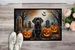 Chocolate Labrador Retriever Spooky Halloween Doormat Front Door Mat Indoor Outdoor Rugs For Entryway, Non Slip Washable Low Pile, 24H X 36W_maomaolike.com