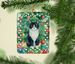 Chantilly Cat By The Christmas Tree Porcelain Ornament Christmas Tree Hanging Decorations For Home Christmas Holiday, Rectangle, Gift, Multicolor_maomaolike.com