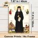 Orthodox Saint Paisios Painting Poster, Traditional Orthodox Icon Style Poster, Sacred Religious Artwork Featuring Accompanying Saints, Holy Buildings_maomaolike.com