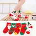 Xpairs/set Christmas sock Children's Christmas socks female Fall winter little Big boy cartoon cute festive red Christmas socks baby socks_maomaolike.com
