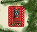Staffordshire Bull Terrier Holiday Christmas Porcelain Ornament Christmas Tree Hanging Decorations For Home Christmas Holiday, Rectangle, Gift, Multicolor_maomaolike.com