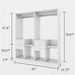 Wooden Closet System With 4 Drawers Storage Cabinet 2 Hanging Rails And Shelves Clothes Built-in Garment Rack Walk-in Closet Organizer For Bedroom White 63"W X 15.7"D X 70.8"H -- 2 Packages_maomaolike.com