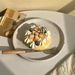 Scandinavian 20cm Matte Ceramic Plate - Textured Round Platter In Nordic Palette | Commercial-Grade Stoneware | Minimalist Dining Essential_maomaolike.com