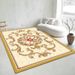 Living Room Rug Large Size Gorgeous Gold Frame Design Bedroom Rug Plush Thickened Machine Washable Thickened Underlay Interior Decorative Rug_maomaolike.com