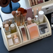 Lipstick Eyeshadow Makeup Brush Storage Integrated Cosmetic Rack High-end Skincare Organizer Box Socialite Style_maomaolike.com