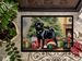 Pug Cozy Christmas Doormat Front Door Mat Indoor Outdoor Rugs For Entryway, Non Slip Washable Low Pile, 24H X 36W_maomaolike.com