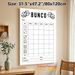 Bunco Game Score Sheet Painting Poster, Minimalist Black-and-White Dice Game Score Poster, Practical Score Tracker For Bunco Matches, Suitable For_maomaolike.com