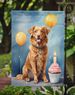 Nova Scotia Duck Tolling Retriever Happy Birthday Garden Flag Mailbox Flag Decorative Yard Flag Banner Outside Patio Artwork Yard Flower Beds, Garden Size, Multicolor_maomaolike.com