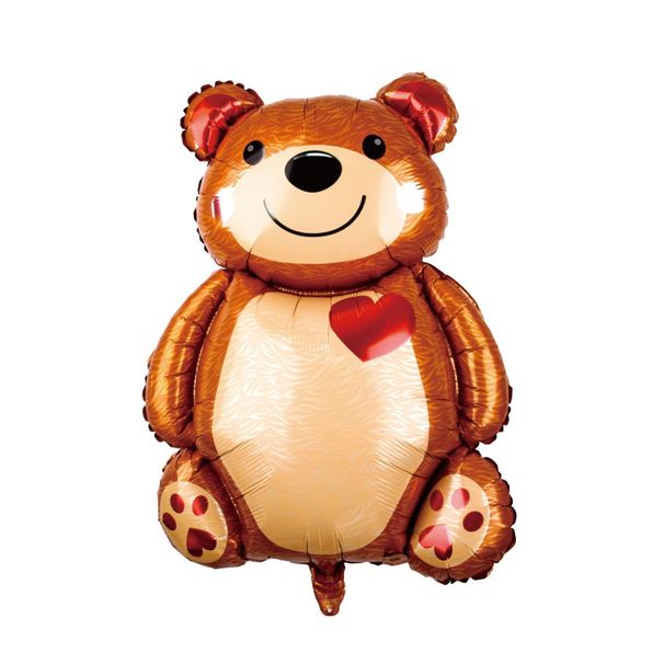 12 Pcs Bear Balloons Teddy Bear Love Balloon 91cm*67cm For Wedding Birthday Valentine's Day Party Supplies_maomaolike.com
