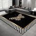 Living Room Rug Large Size Rug Abstract Geometric Pattern Bedroom Rug Plush Pile, Washable Thickened Underlay Bedside Rug Home Decor Rug_maomaolike.com