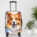 Corgipoo Luggage, 20/24/28 Inch Luggage, Carry-On, Custom Luggage, Luggage Set, Suitcase, Travel, Vacation, Cabin Suitcase, Custom Suitcase, Personalized Luggage_maomaolike.com