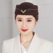 Hot Sale Hat Solid Color Embroidery Badge Air Hostesses Woolen Formal Uniform Lady Stewardess Beret For Performance_maomaolike.com